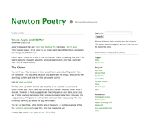 Tablet Screenshot of newtonpoetry.com